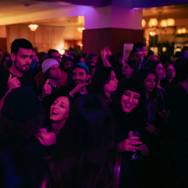 Crowd dancing