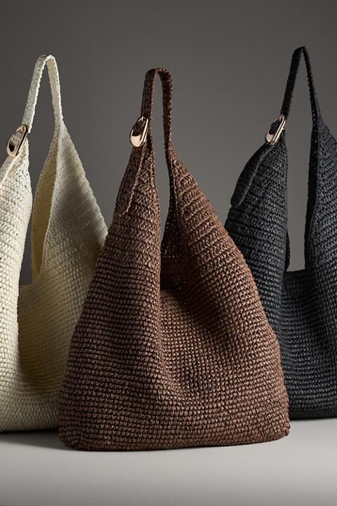 The Love Knot Slouchy Bag: Raffia Buckle Edition