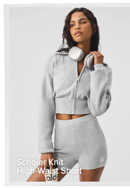 SCHOLAR KNIT HIGH-WAIST SHORT