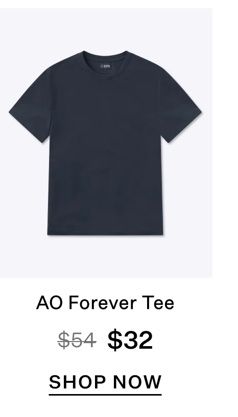 AO Forever Tee - Obsidian