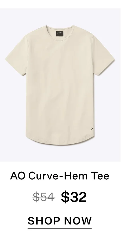AO Curve-Hem Tee - Ivory