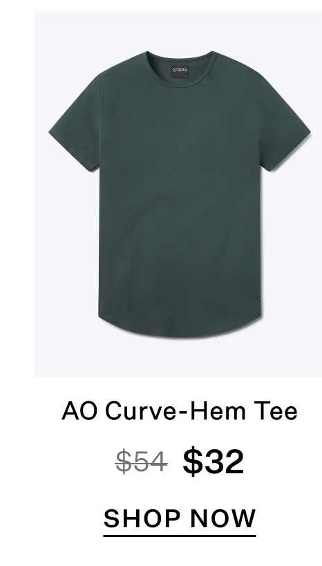 AO Curve-Hem Tee - Bonsai