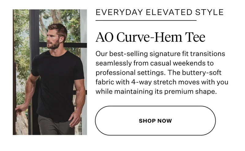 Everyday Elevated Style - AO Curve-Hem Tee