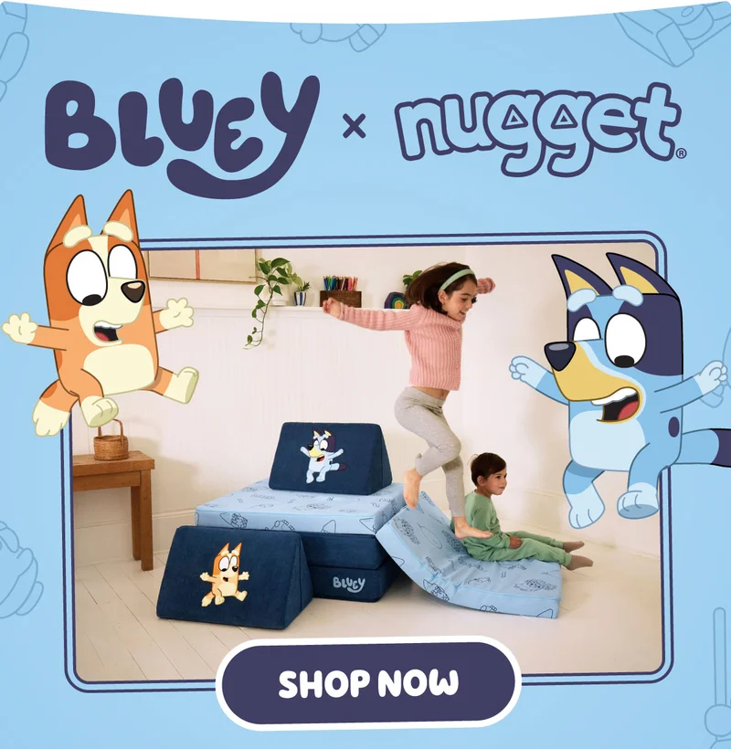 Bluey x Nugget. Shop Now.