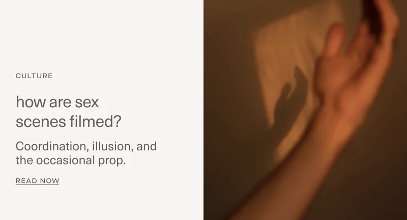 How are sex scenes filmed?