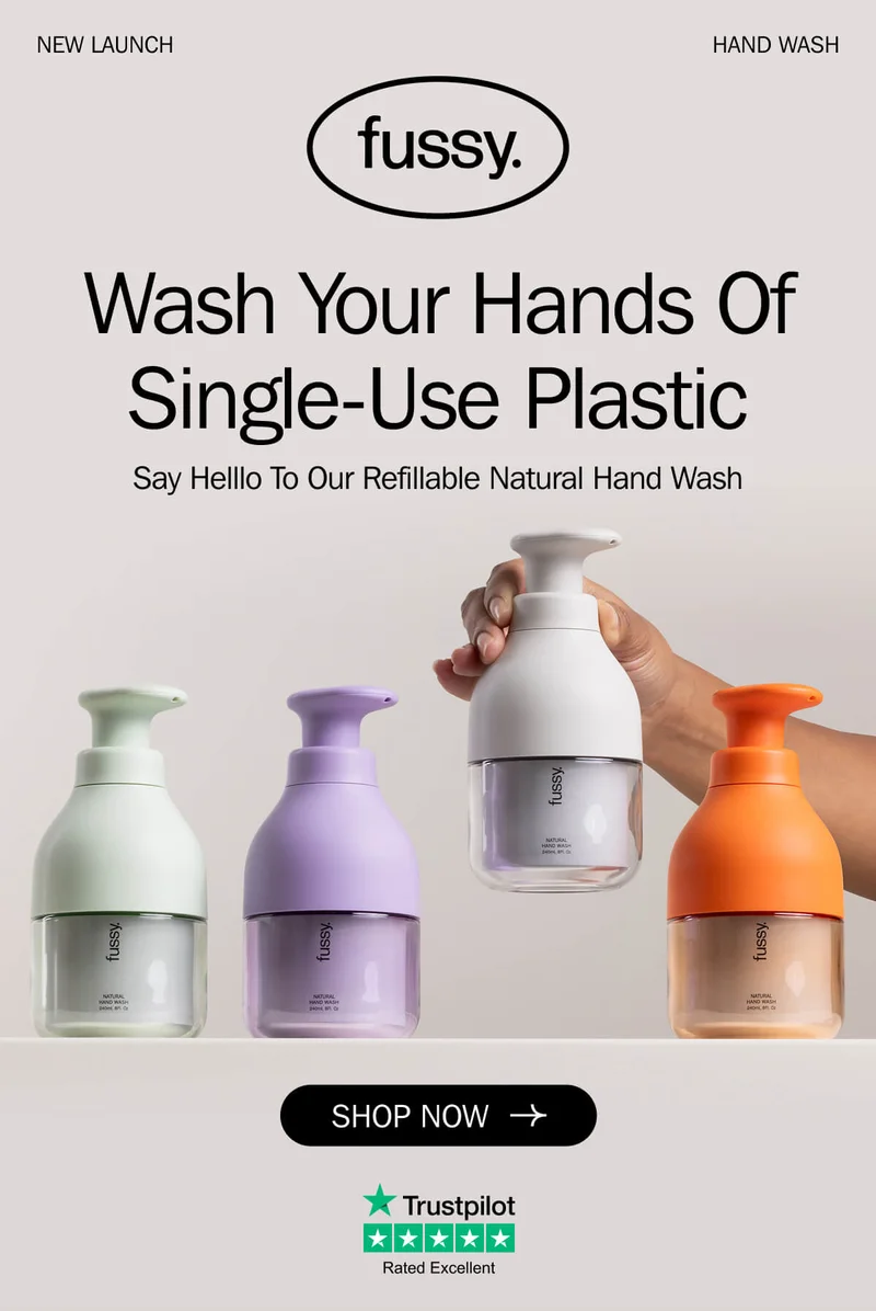 Wash your hands of single use plastic