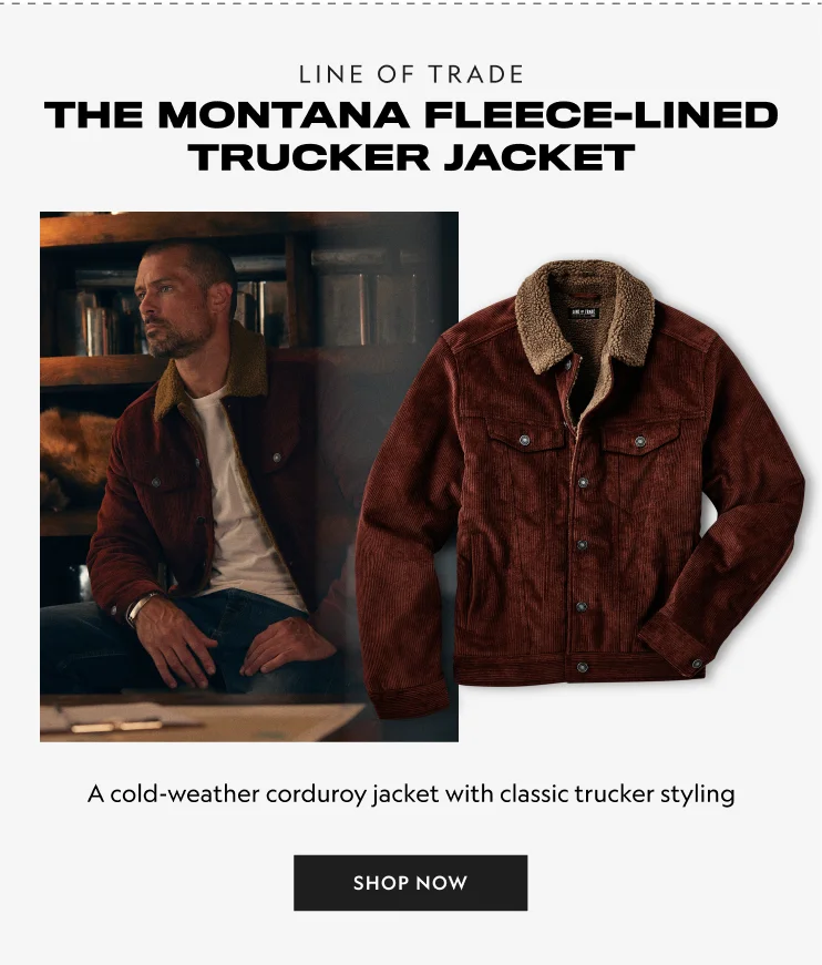 The Montana Fleece-Lined Corduroy Trucker Jacket