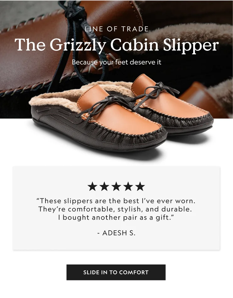The Grizzly Cabin Slipper
