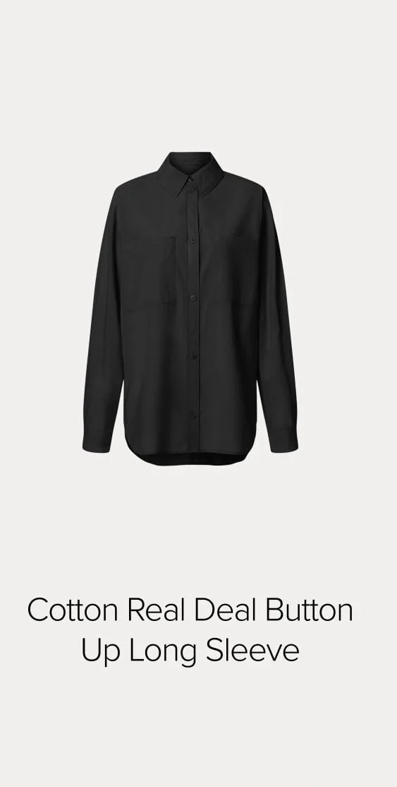 Cotton Real Deal Button Up Long Sleeve