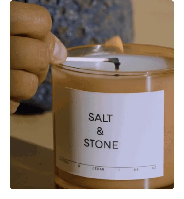SHOP THE SAFFRON & CEDAR CANDLE