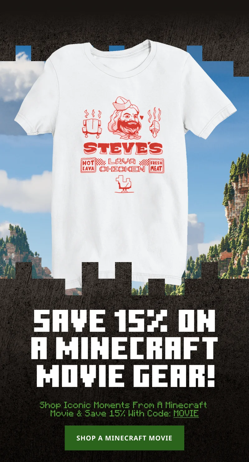 SHOP NEW A MINECRAFT MOVIE GEAR!
