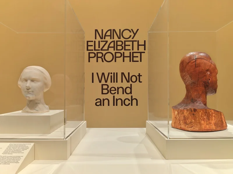 Installation view of Nancy Elizabeth Prophet: I Will Not Bend an Inch