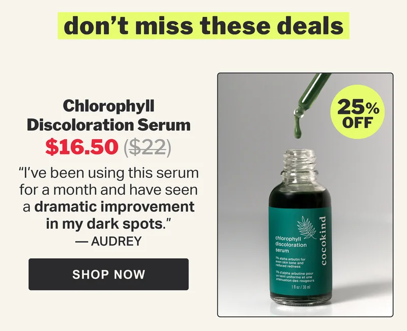 shop chlorophyll serum!