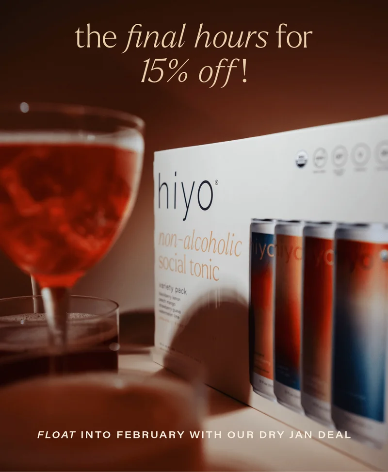 THE FINAL HOURS FOR 15% OFF! float into february with our dry jan deal.