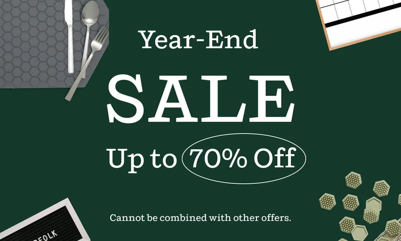 Year-End SALE | Up to 70% Off | Cannot be combined with other offers.