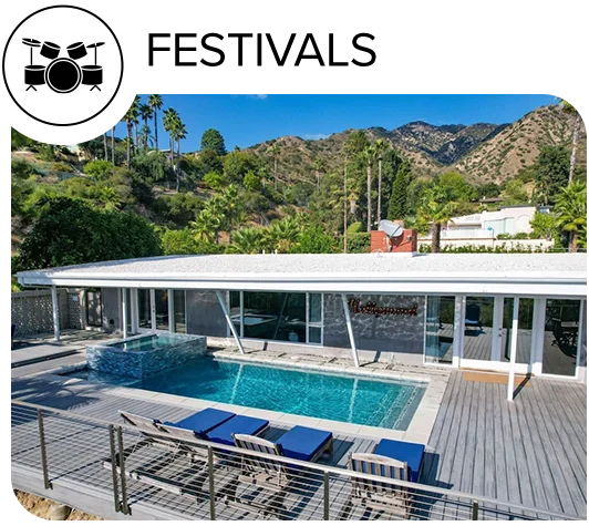 Stay in a stylish private home rental close to the best festivals and local events.