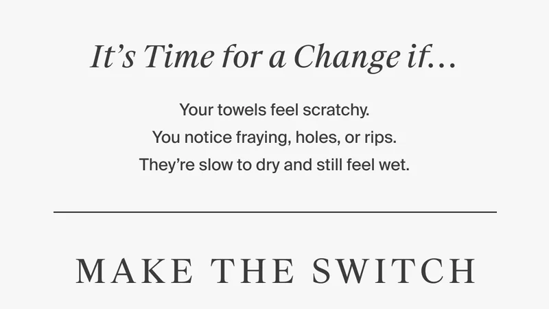 It's Time For A Change If...