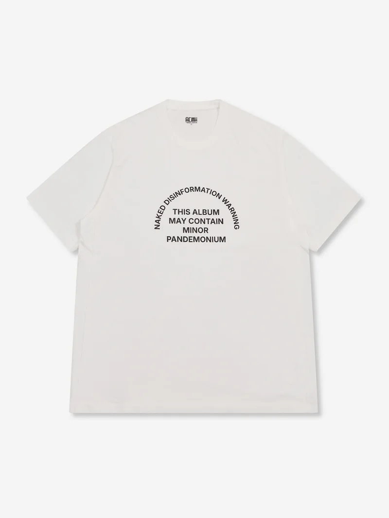 Image of ACMH By Magic Castles Naked Disinformation Tee - Off-White