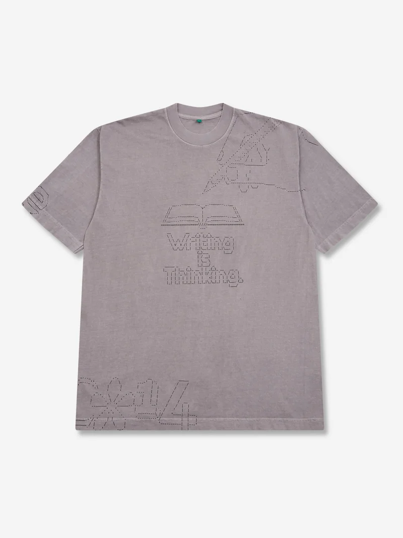 Image of b.Eautiful Writing T-Shirt - Dark Silver