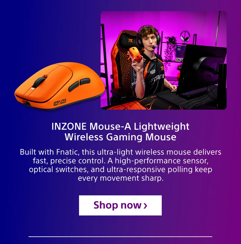 INZONE Mouse-A Lightweight Wireless Gaming Mouse | Shop now