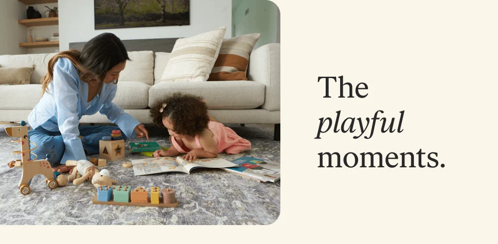 The playful moments.
