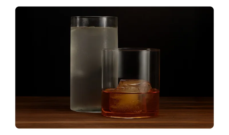 Glass Drinkware Set