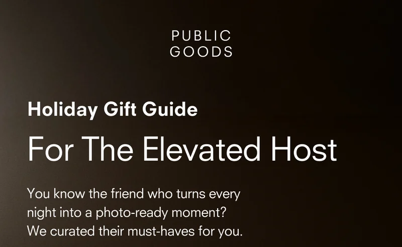 Holiday gift guide for the elevated host