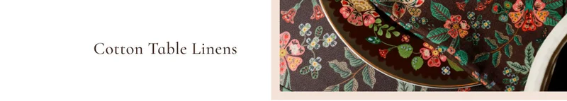 Cotton Table Linens