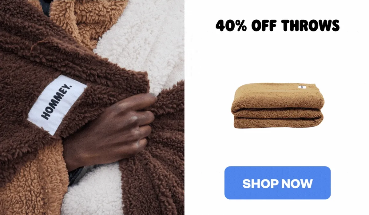 40% off throws
