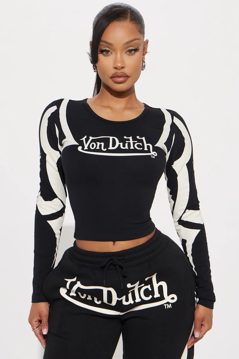 Image of Von Dutch Trendy Baby Tee - Black/White