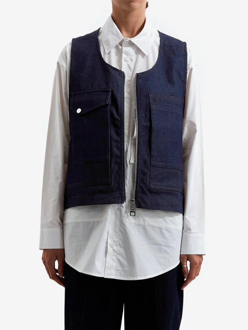 Image of ARCS Rise Gilet - Denim