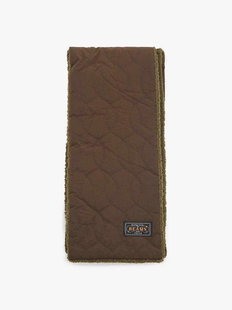 Image of Beams Plus Muffler Boa Quilting - Olive