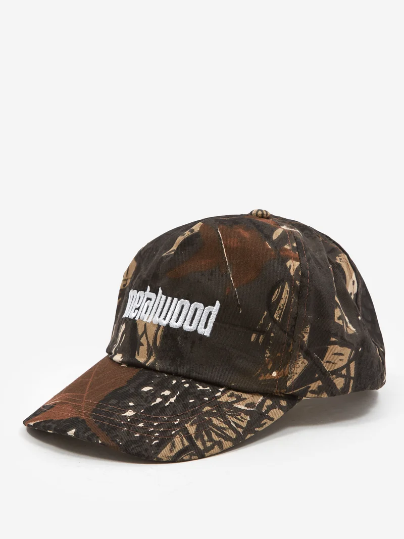 Image of metalwood Metal Logo 5-Panel Hat - Real Leaf Camo