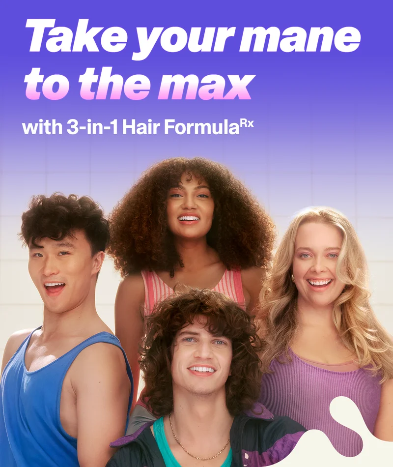 Take your mane to the max with 3-in-1 Hair Formula Rx
