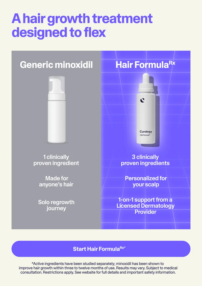 A hair growth treatment designed to flex