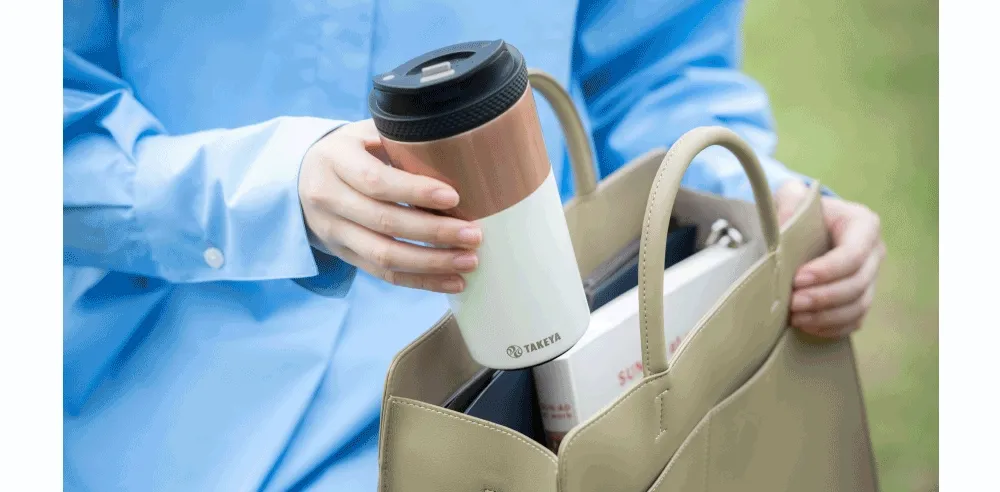12 0z coffee mug that's ready to keep up with you on the go