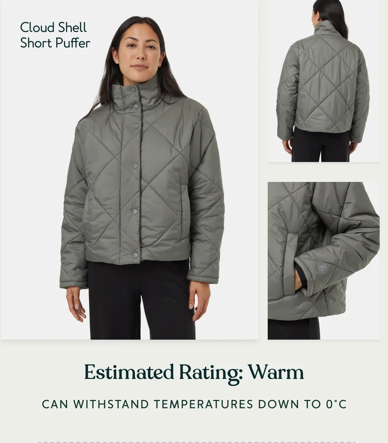 Cloud Shell Short Puffer