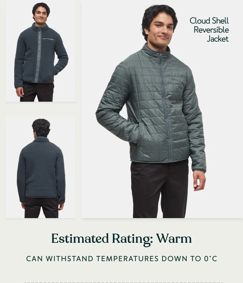 Cloud Shell Reversible Jacket