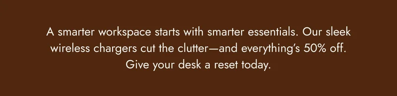 Courant charging trays power your devices and organize your everyday essentials—all in a coffee-table-worthy design. Plus, everything on site is 50% off.