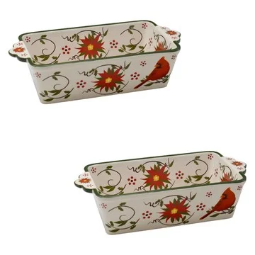 Temp-tations Special Edition Seasonal Set of (2) Loaf Pans