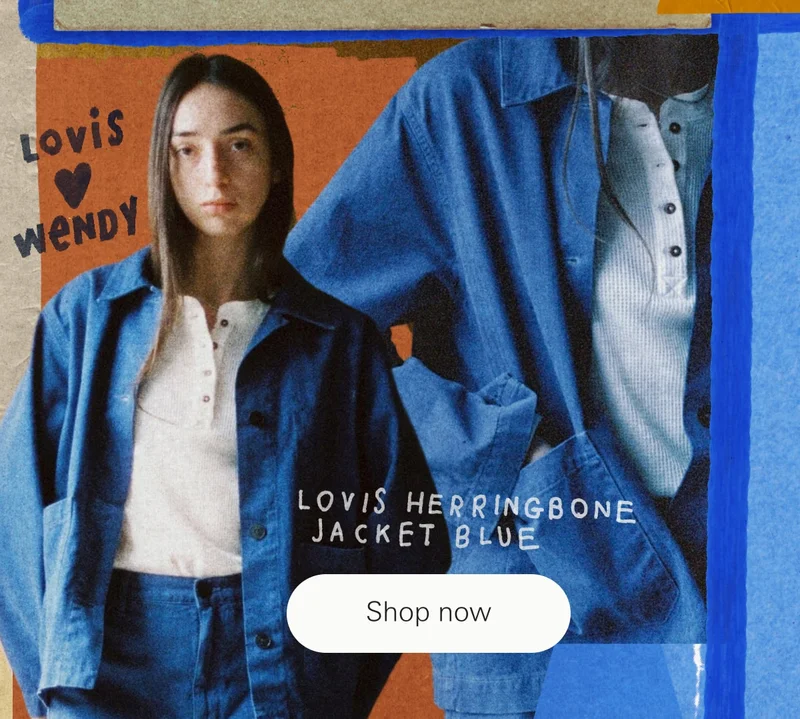 Lovis Herringbone Jacket Blue Lovis Herringbone Jacket Blue
