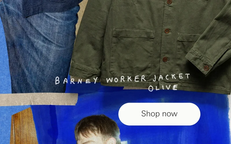 Barney Worker Jacket Olive Barney Worker Jacket Olive