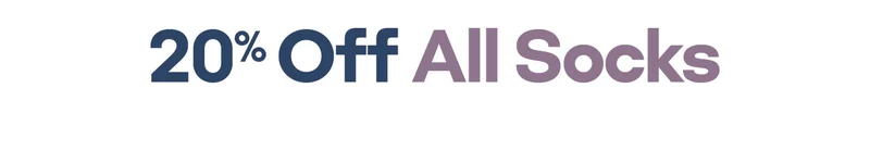 20% Off All Socks