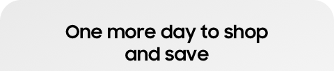 One more day to shop and save