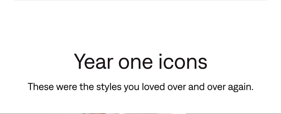 Year one icons