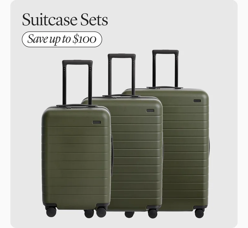 Suitcase sets. Save up to $100
