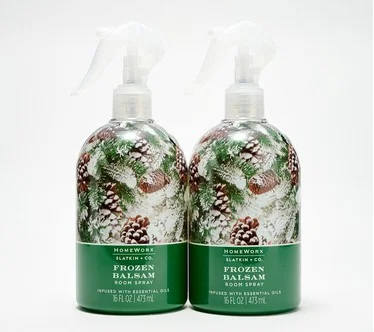 HomeWorx by Slatkin + Co. S/2 16oz Holiday Room Sprays
