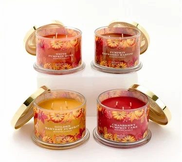 HomeWorx by Slatkin + Co. S/4 14oz Pumpkin Spice Soiree Candles