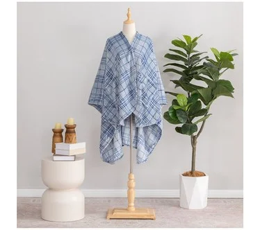 Berkshire Rawlings Plaid Velvetsoft Plush Wearable Throw
