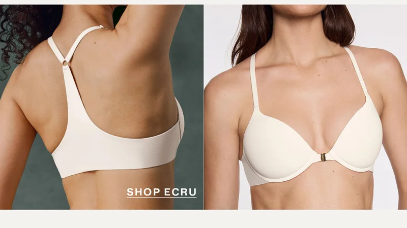 Racerback Lift Up Bra - Ecru